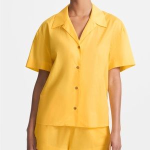 Asceno Prague yellow shirt and short set